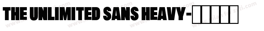 The Unlimited Sans Heavy字体转换
